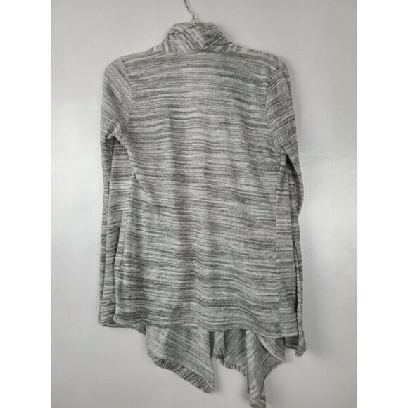 Renee C Womens Cardigan Medium Gray Heather Lightweight Open Casual - Picture 3 of 6